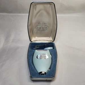Maquinilla de afeitar eléctrica vintage Lady Sunbeam turquesa caja con abrazadera sin cable - Imagen 1 de 7