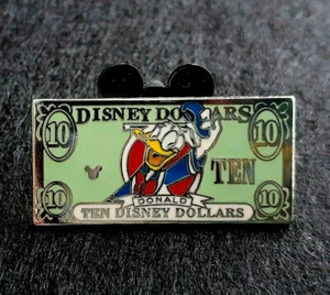 DLRP Dólares Disney - "Diez" (Pato Donald) SOLO FRENTE Pin~# 2907~¡USADO EN EXCELENTE ESTADO!! - Imagen 1 de 2