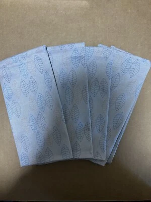 Norwex Set Of 4 Cloth Napkins Teal blue 50% recycled Material w/ BacLock - Image 1 of 2