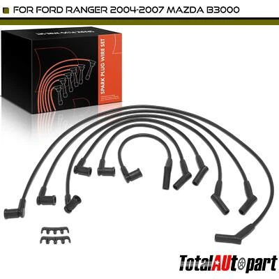 Juego de 6 cables de bujía para Ford Ranger 2004-2007 Mazda B3000 2006-2008 3,0 L 8 mm Foto 1 de 4