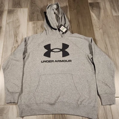 Under Armour Hoodie Womens Large Navy Rival Fleece Logo Sweatshirt 1356318 - Image 1 of 4