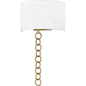 Brushed Gold Wall Sconce from the Baynes Collection - Picture 1 of 5