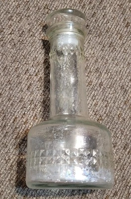 Botella de vidrio vintage 1975 Seven Seas aderezo para ensaladas - tapón DE COLECCIÓN ¡Bonita! Foto 1 de 4