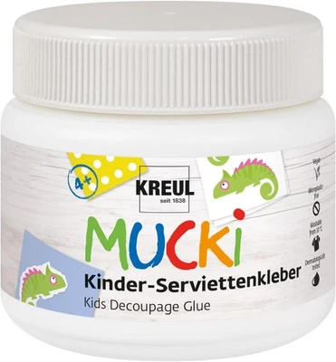 C.KREUL GMBH & CO.KG KREUL 24391 - MUCKI Kinder-Serviettenkleber 150 ml - Auswaschbarer Kinder-Spezia