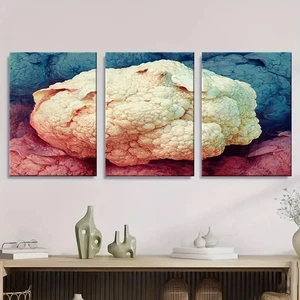 3pcs vibrant cauliflower abstract design Wall Art Canvas Unframed/Framed - Picture 1 of 8