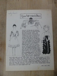 Queen Victoria's Dolls, Paper Dolls, 1972 - Picture 1 of 1