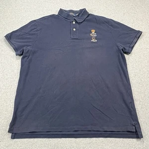 Polo Ralph Lauren Polo Bear Hemd Herren XL Navy Custom Slim Fit Bestickt Bär - Bild 1 von 6
