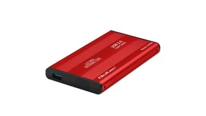Qoltec Aluminiowa Obudowa kieszeń do dysków HDD SSD 2.5 SATA3 USB 3.0 Czerwony - Zdjęcie 1 z 1