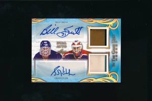 2019 Leaf In the Game Used Grant Fuhr Billy Smith Dual Auto Patch 10/12 - Picture 1 of 2