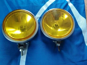 Bosch Chrome Yellow Fog Lights Mercedes VW Porsche BMW - Picture 1 of 14