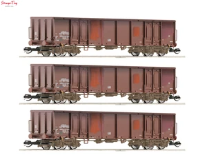 Roco DB Eas Weathered Gondola Set (3) IV 1:120 Scale, TT Scale - Picture 1 of 1