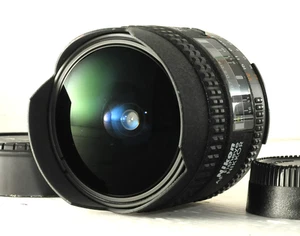Near MINT Nikon Fisheye-NIKKOR 16mm f/2.8 D AF Prime Lens w/caps From Japan - Picture 1 of 13