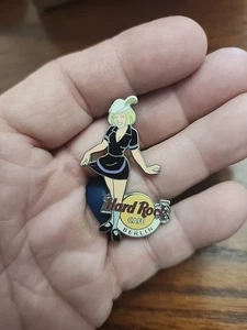 Berlin Hard Rock Cafe Blonde Women in Black Dress Enamel Pin RARE! LE 500 - Bild 1 von 2