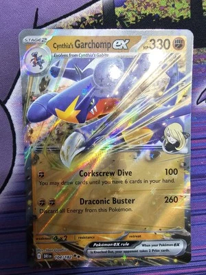 Cynthia's Garchomp ex 104/182 Sv10: Destined Rivals Holo NM - Image 1 of 2