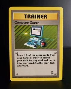 Pokémon TCG - COMPUTER SEARCH - #101 - RARE - UNLIMITED - BASE SET 2 (2000) - HP - Picture 1 of 3