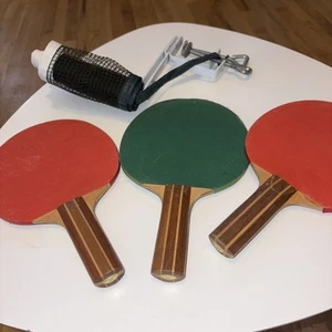 Table Tennis Lot Paddles Net - Picture 1 of 10