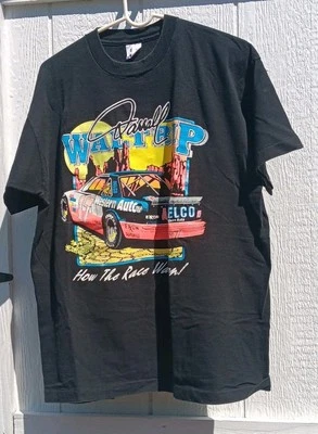 Camisa De Colección Darrell Waltrip Para Hombres XL Negra Nascar Racing #17 Puntada Única Años 90 Foto 1 de 4