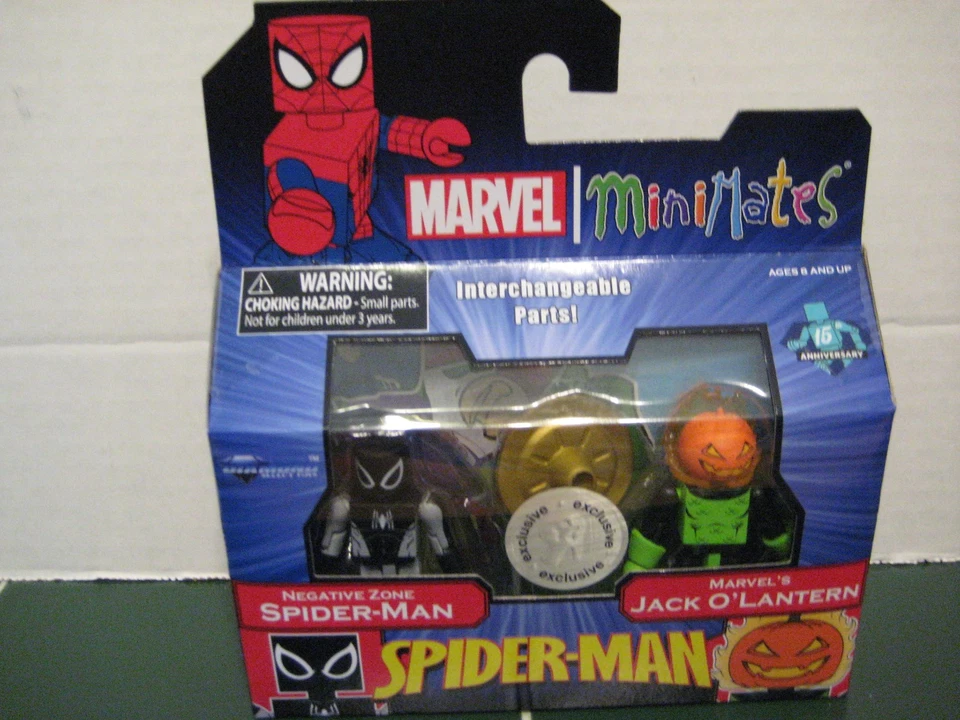 Juego exclusivo Marvel Minimates Negative Zone Spider-Man y Jack O`Lantern  Foto 1 de 1