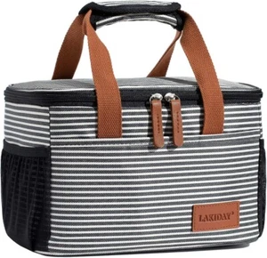 Insulated Lunch Bag Adult Lunch Box Cooler Work School Men Women Kids Leakproof - Picture 1 of 7