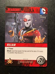 DEADSHOT Villain Card DC Comics Deck Building Game HEROES UNITE 2013 - Picture 1 of 3
