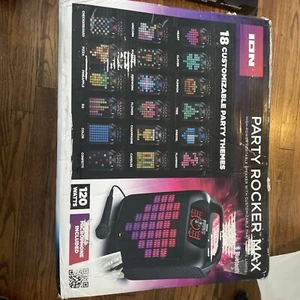 Ion Party Rocker Max Portable Speaker With Customizable Party Lights W/ Mic - Picture 1 of 5
