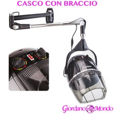 CASCO PARRUCCHIERE CON BRACCIO A MURO PROFESSIONALE PER CAPELLI