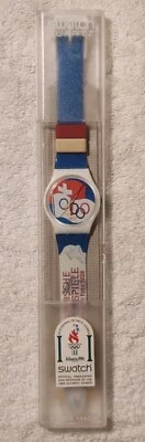 RELOJ VINTAGE 1996 OLÍMPICO MUESTRA OFICIAL EE. UU. CENTENARIO COLECCIONISTAS SELLADO MIP Foto 1 de 4