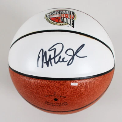 Magic Johnson Signed Basketball Lakers HOF COA PSA - Image 1 of 4