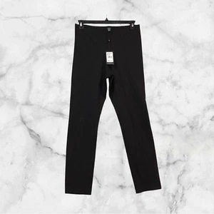 NEW Adrianna Papell Ponte Pants Size 8 Black Pullon Career Classic Hepburn - Picture 1 of 8