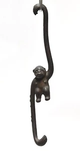 CAST IRON MONKY HOOK HANGER - Picture 1 of 7