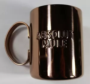 Absolut Mule Vodka Copper Metal Cup Mug 12 ounce New - Picture 1 of 2