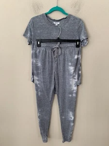 NWT! Roudelain Women's Sz S Short SLeeves Tee & Jogger Pajama Set Vintage Wash - Picture 1 of 5