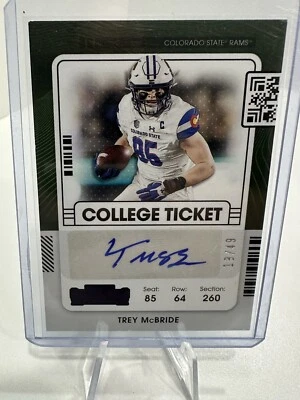 2022 Panini Chronicles Draft Picks - Contenders College Ticket Autographs Purple - Image 1 of 3