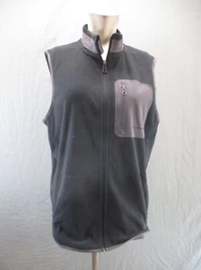 DULUTH TRADING Talla M Para Hombres Negro Cremallera Completa Soporte Cuello Cremallera Bolsillo Exterior Chaleco 758 - Imagen 1 de 9