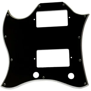 Pickguard For Gibson SG Standard Style Full Face Lefthand 5-Ply-BLACK - Picture 1 of 4
