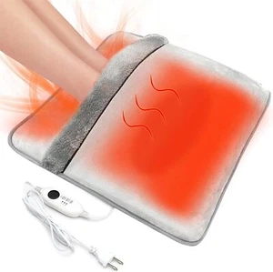 Double Sided Electric Foot Warmer with Machine Washable & 8 Hrs Timer - Picture 1 of 7