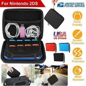 Hard EVA Storage Zip Case Protective Shell w/ Carry Handle For Nintendo 2DS - Picture 1 of 39