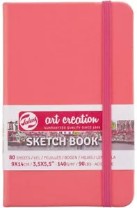 Hardback Sketchbook Art Creation 80 Sheets 140gsm Coral Red - Royal Talens - Picture 1 of 18