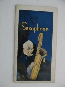 1921 Buescher True Tone Saxophone Catalog Brochure Antique Original 48 pages