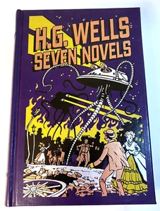 H.G. Wells Seven Novels - Barnes & Noble Exclusive Edition Leatherbound 1st Ed. - Picture 1 of 7