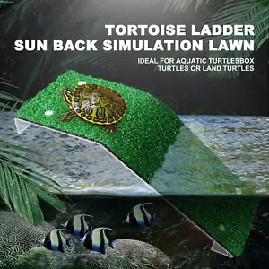Turtle Basking Terrace Simulation Grass Ramp Tortoise Resting Terrace - Picture 1 of 14
