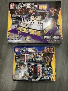WWE Wrestlemania XXX 2014 Stack Down Universe Ring + Train And Rumble Bundle NEW