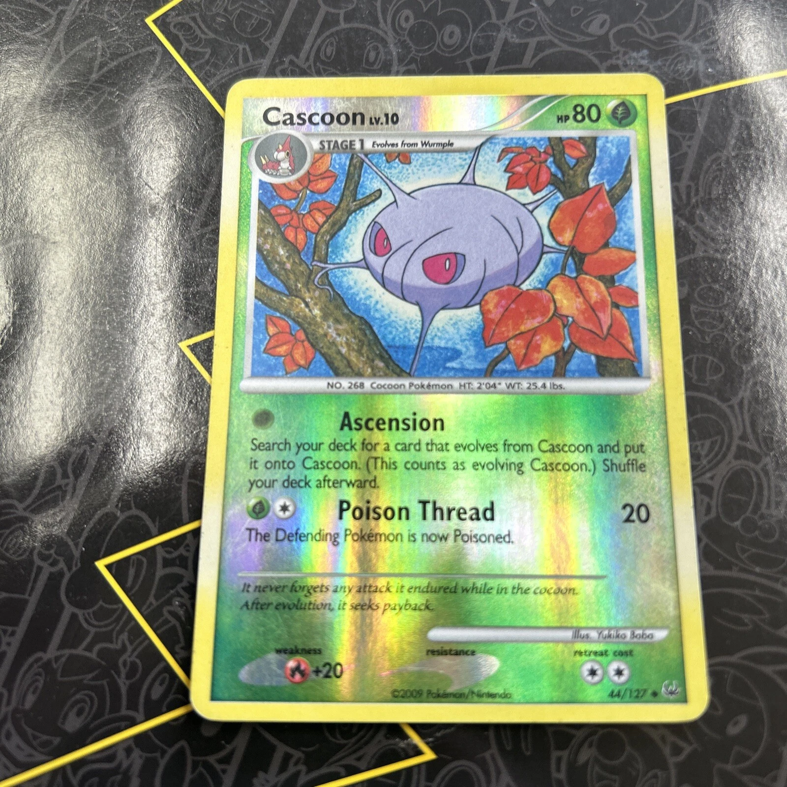 Cascoon - 44/127 Platinum Reverse Holo Uncommon Pokemon