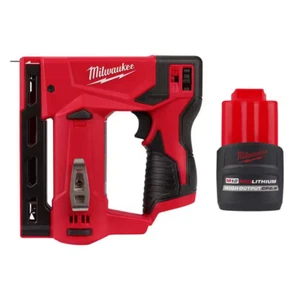 MILWAUKEE M12 12 Volt agli ioni di litio senza fili 3/8 pollici Cucitrice a corona con M12 12V Lithi - Foto 1 di 11
