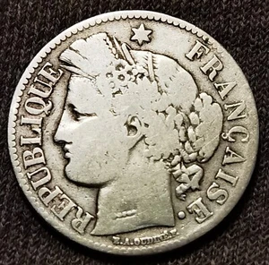 PEU COURANTE **** 2 FRANCS CERES 1871 petit A **** - Imagen 1 de 2