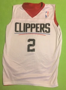 YOUTH  Los Angeles Clippers  Large Reversible Basketball Jersey White Red - Picture 1 of 10