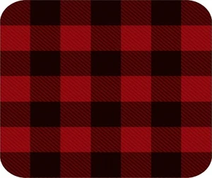 RED AND BLACK BUFFALO PLAID PRINT COMPUTER MOUSE PAD 9 x 7 - Picture 1 of 1