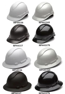 Borde Completo/Gorra Estilo Protector Construcción OSHA Seguridad Sombrero Rígido 4 PUNTOS Trinquete - Imagen 1 de 34