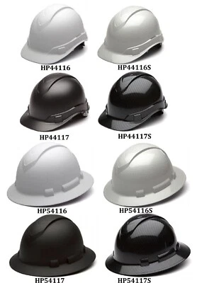 Sombrero duro de seguridad OSHA construcción protectora estilo ala completa/gorra trinquete de 4 PT Foto 1 de 2