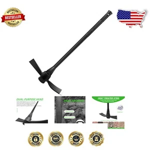 Versatile 36" Pick Axe with Fiberglass Handle - Ideal for Weeding and Chopping - Picture 1 of 11
